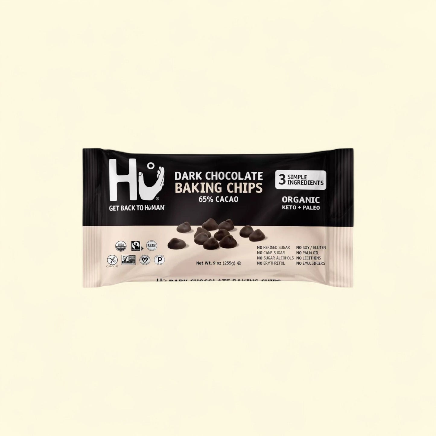 Hu Baking Dark Chocolate Baking Chips, 9oz — authentic US product shipped worldwide by Treatspree