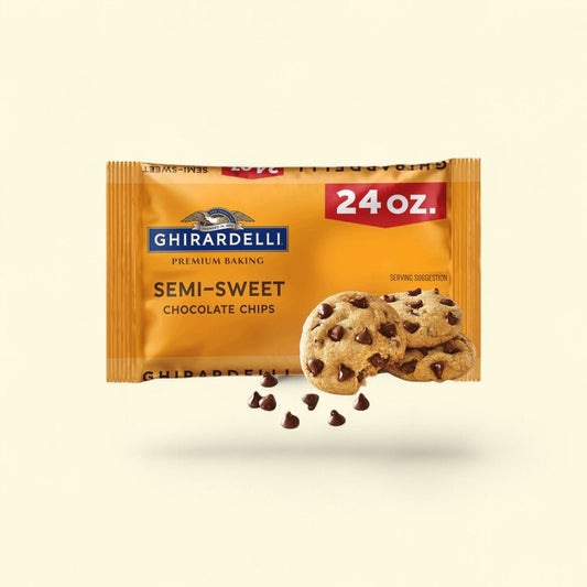 GHIRARDELLI Semi-Sweet Chocolate Premium Baking Chips, 24 oz Bag