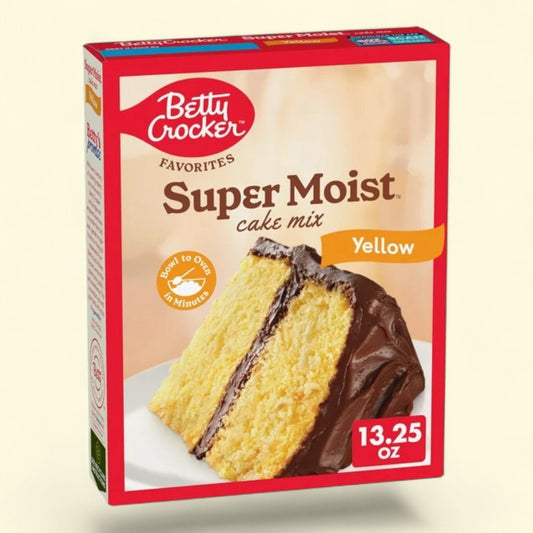 Betty Crocker Super Moist Yellow Cake Mix, 13.25 oz
