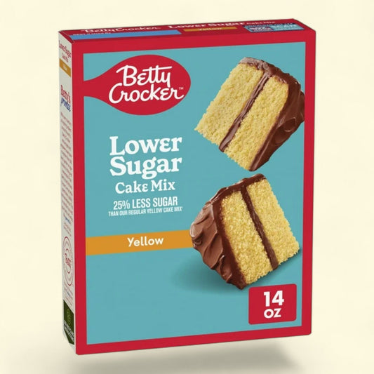 Betty Crocker Lower Sugar Yellow Cake Mix, 14 oz