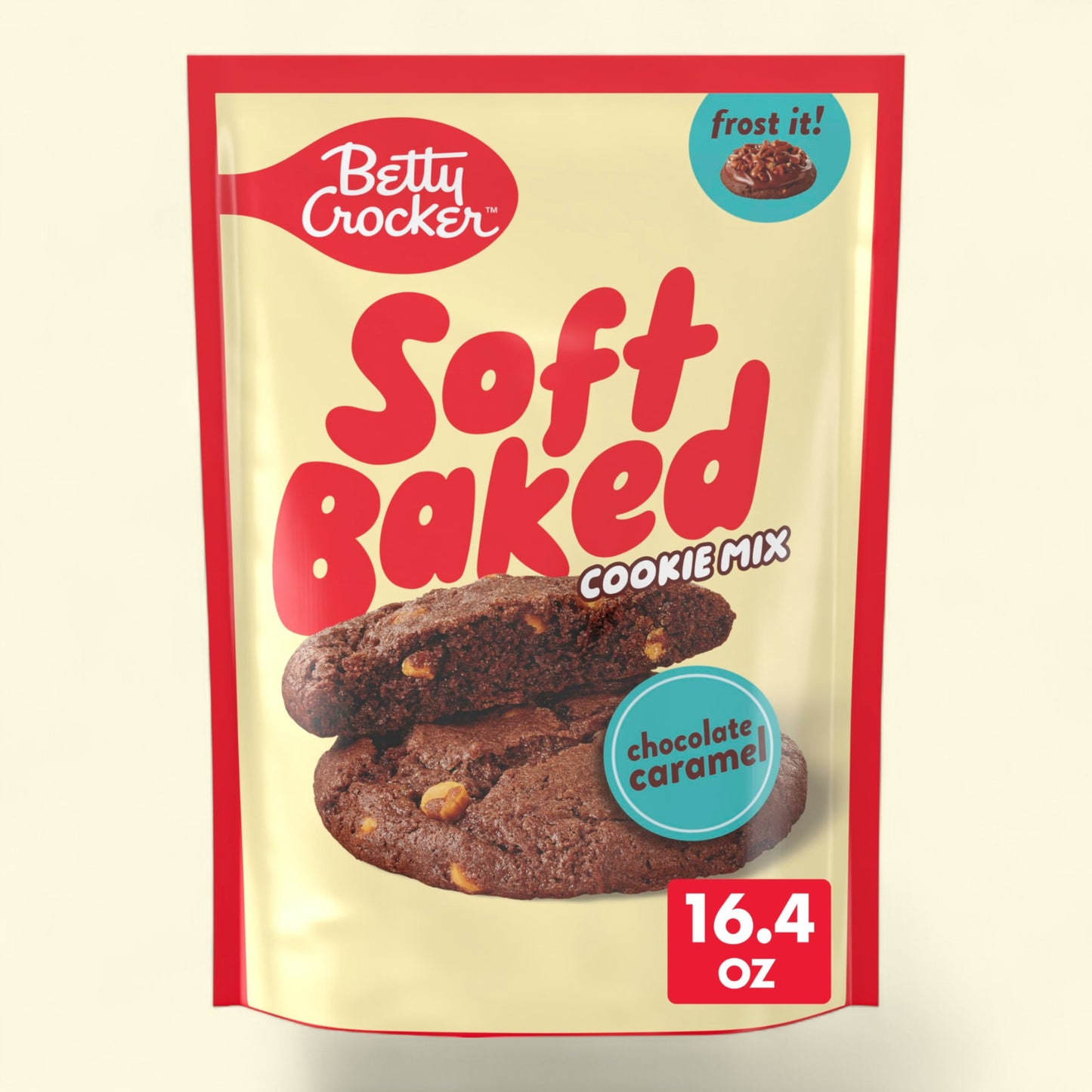 Betty Crocker Soft Baked Cookie Mix, Chocolate Caramel Flavored, 16.4 oz