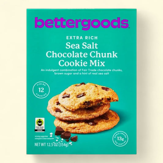 Bettergoods Sea Salt Chocolate Chunk Cookie Mix, 12.5 oz