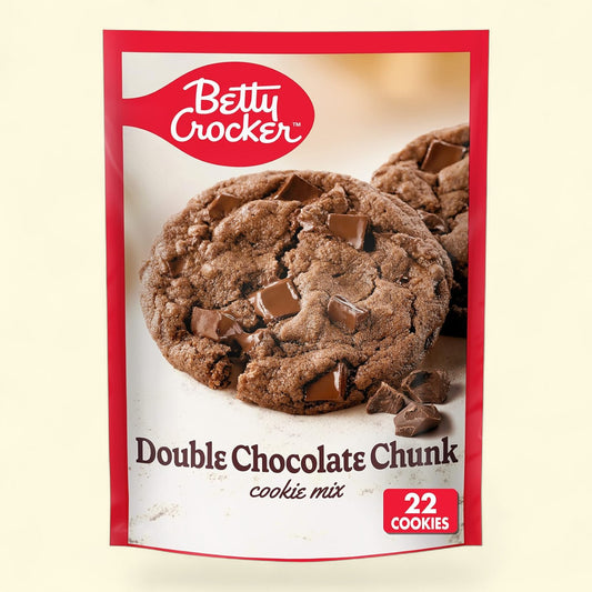 Betty Crocker Double Chocolate Chunk Cookie Mix, 17.5oz