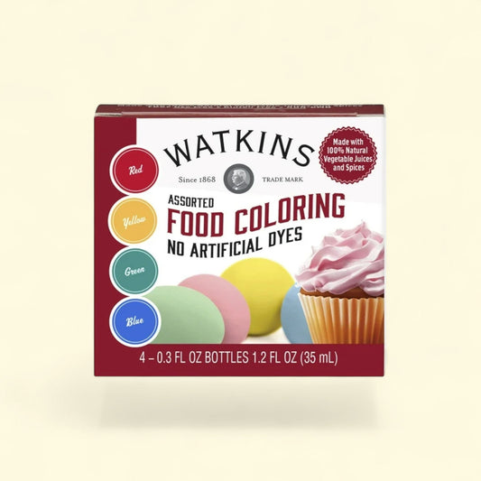 Watkins Inc. Assorted Food Coloring, 4 - 1 fl oz Bottle(s) — authentic US product shipped worldwide by Treatspree