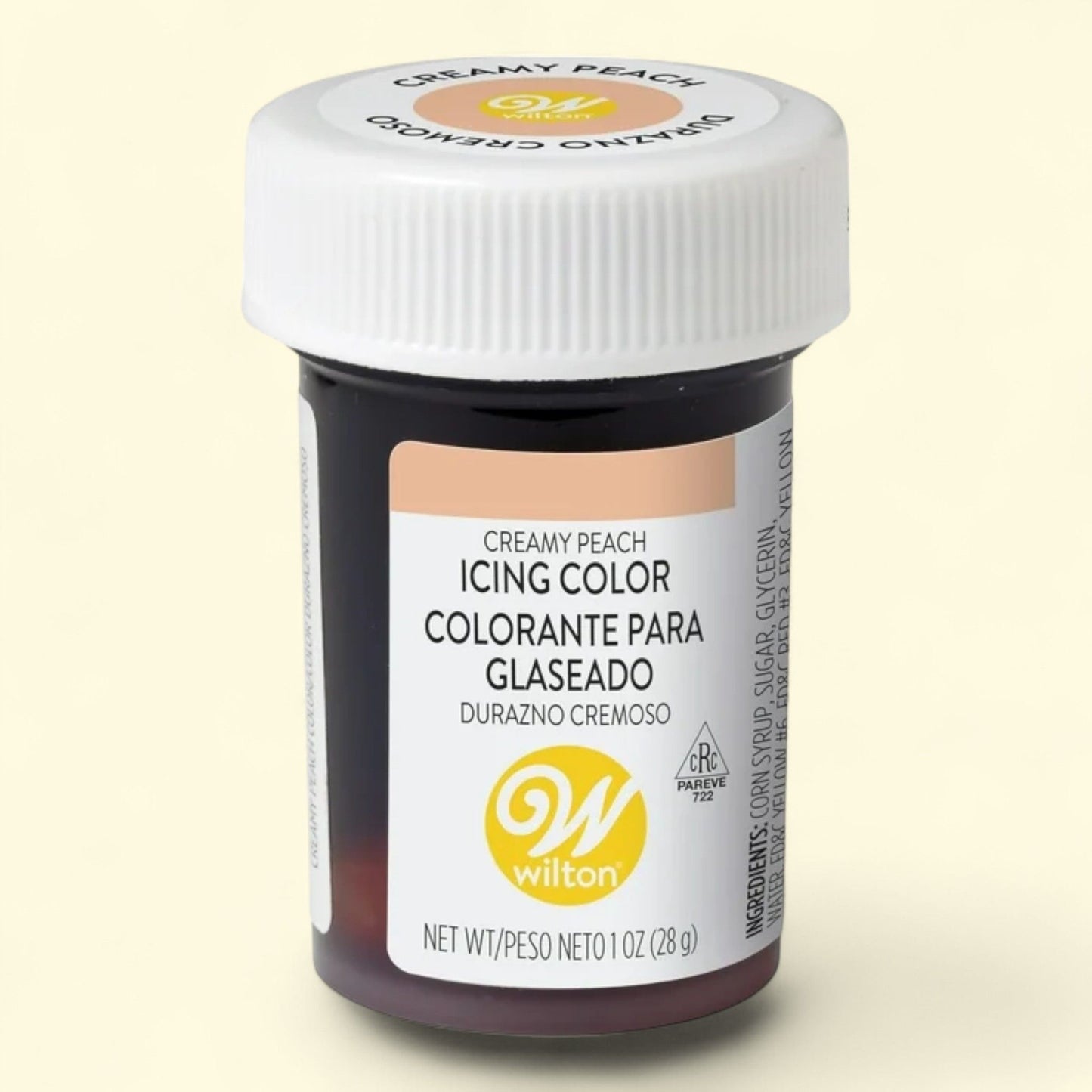 Wilton Creamy Peach Gel Food Coloring, 1 oz.