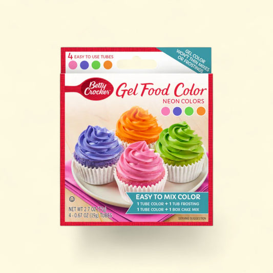 Betty Crocker Neon Gel Food Colors, 0.67 oz — authentic US product shipped worldwide by Treatspree