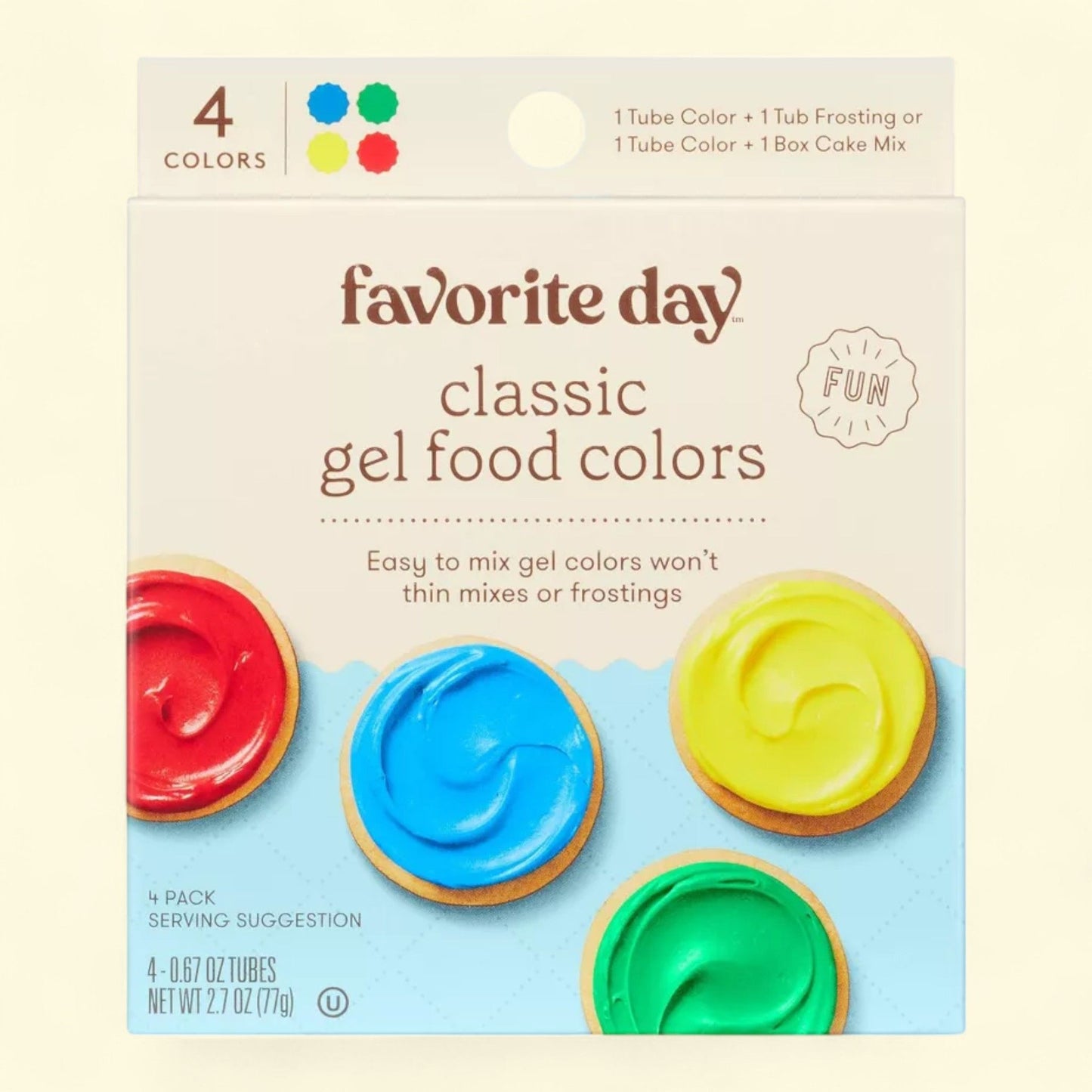 Favorite Day, Classic Gel Food Coloring, 2.7oz