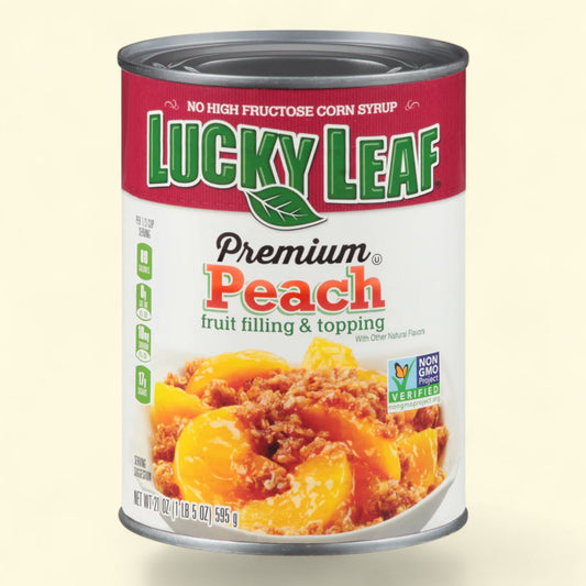 Lucky Leaf, Premium Peach Fruit Filling & Topping, 21 oz.