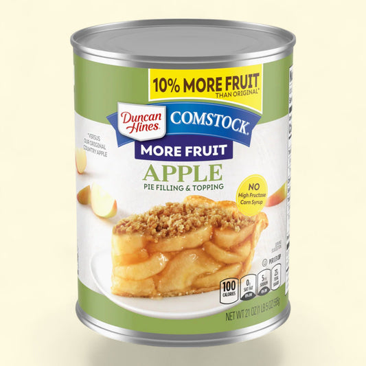 Duncan Hines Comstock Apple Pie Filling And Topping, More Fruit, 21 oz