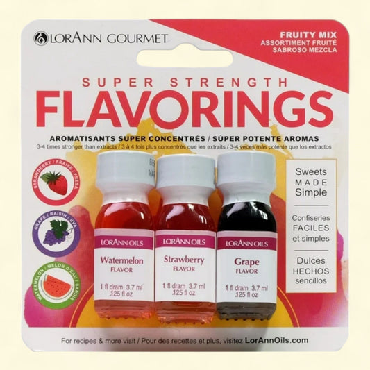 Arôme « Fruity Mix » de LorAnn Oils, 3,5 ml, 3 flacons