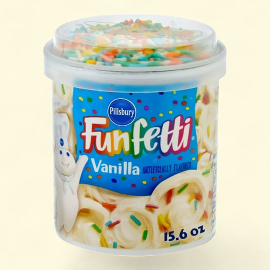Pillsbury Funfetti Vanilla Frosting, 15.6 oz