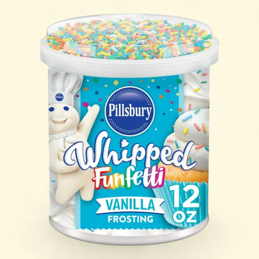 Pillsbury Funfetti Whipped Vanilla Frosting, 12 oz