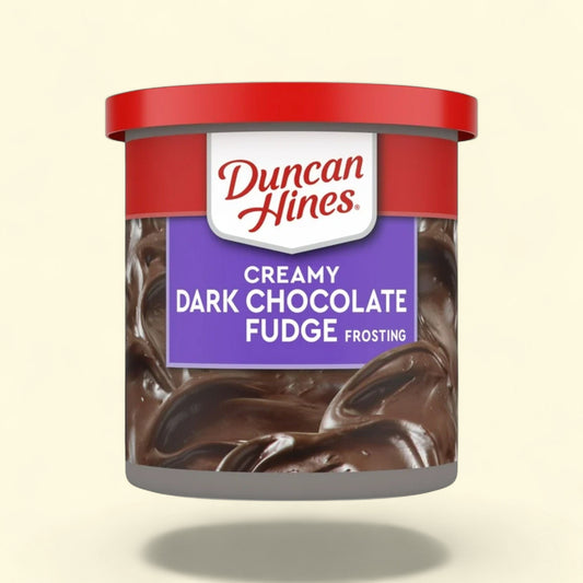 Duncan Hines Creamy Dark Chocolate Fudge Frosting, 16 oz — authentic US product shipped worldwide by Treatspree