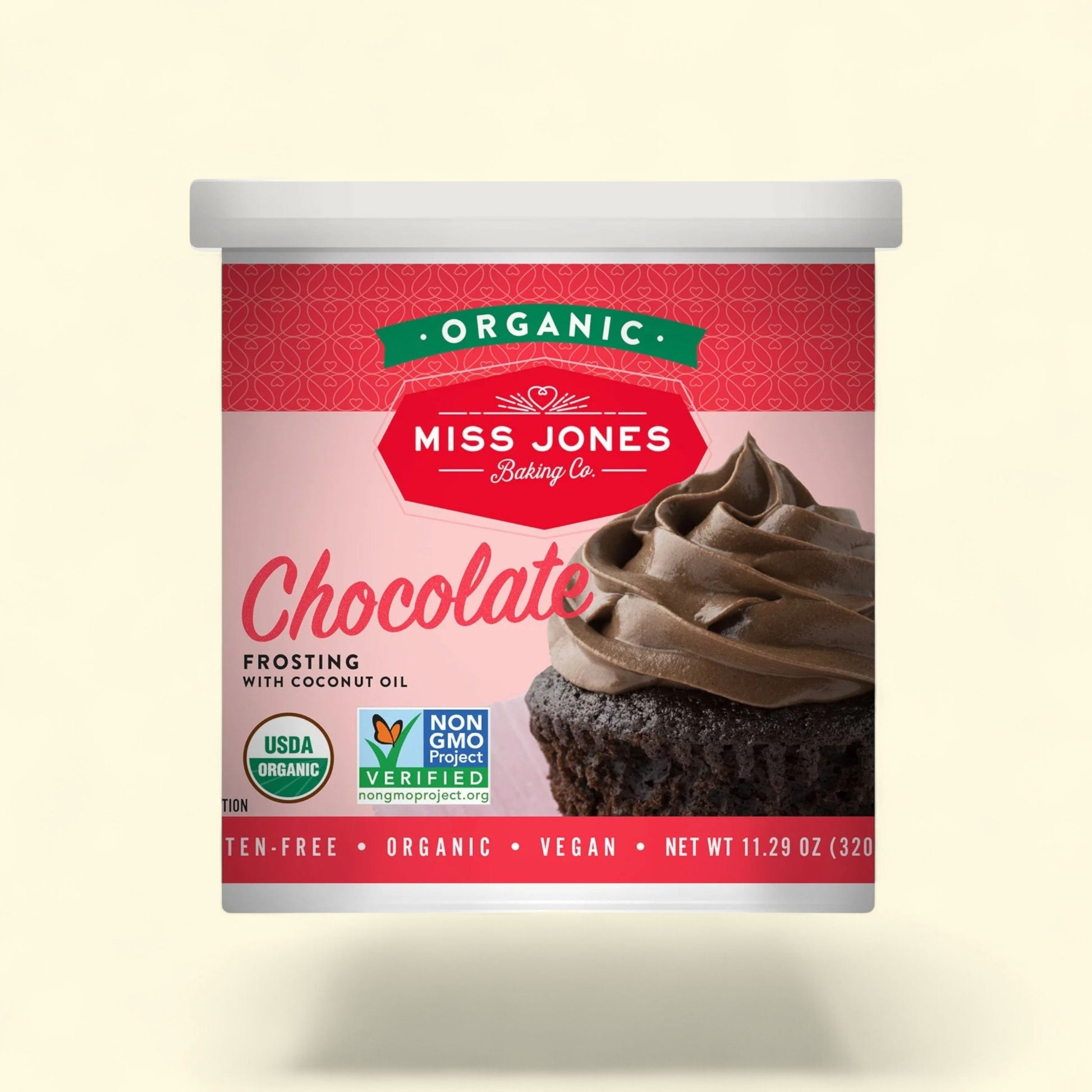 Miss Jones Baking Co. Chocolate Frosting, 11.29oz — authentic US product shipped worldwide by Treatspree