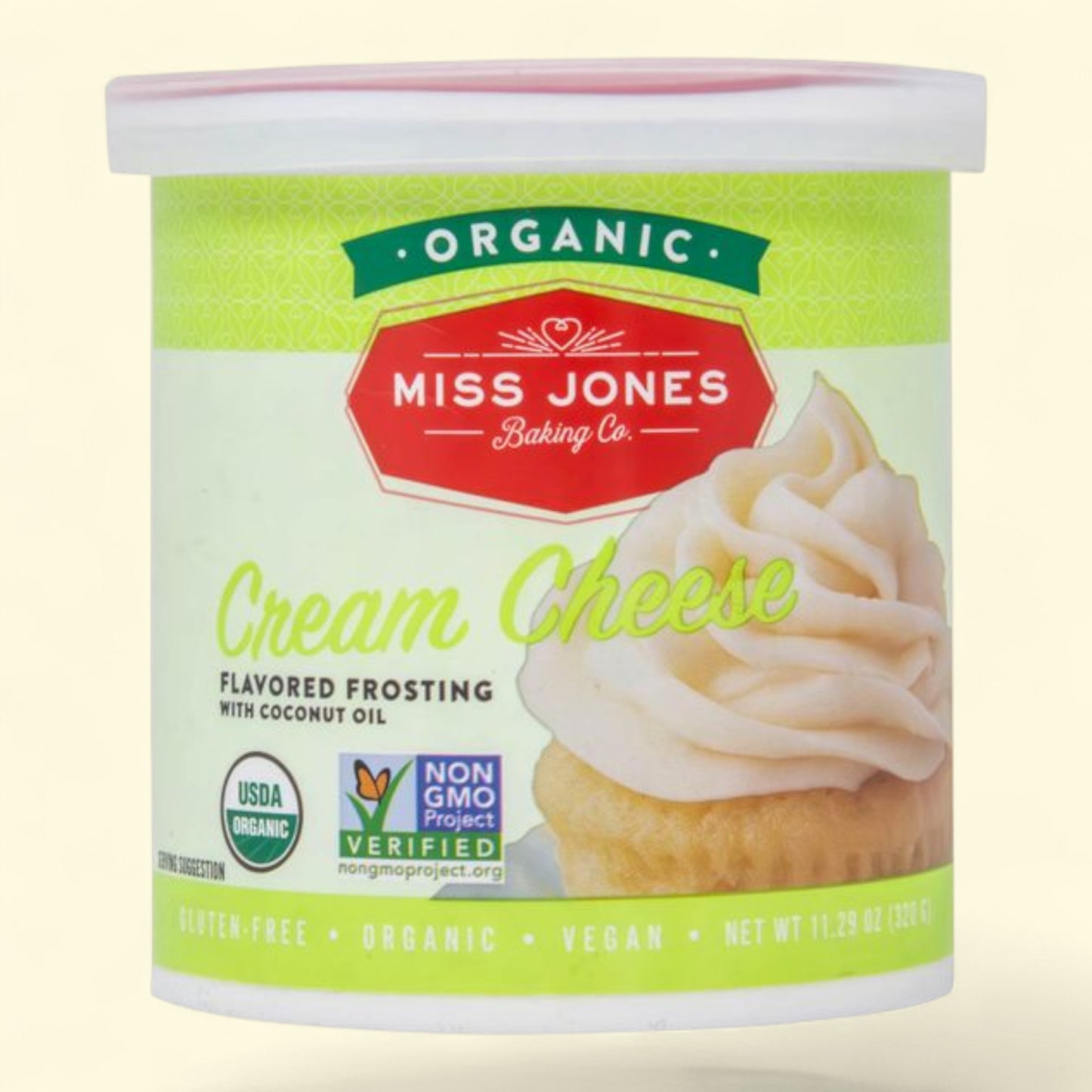 Miss Jones Baking Co. White Cream Cheese Frosting, 11.29oz