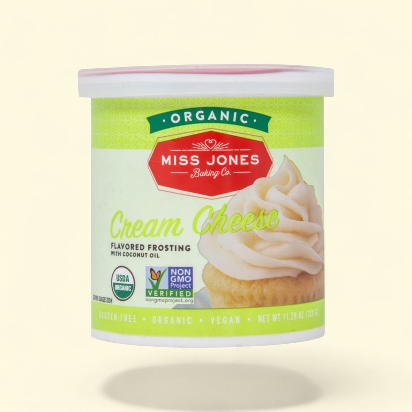 Miss Jones Baking Co. White Cream Cheese Frosting, 11.29oz — authentic US product shipped worldwide by Treatspree