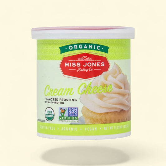 Miss Jones Baking Co. White Cream Cheese Frosting, 11.29oz — authentic US product shipped worldwide by Treatspree