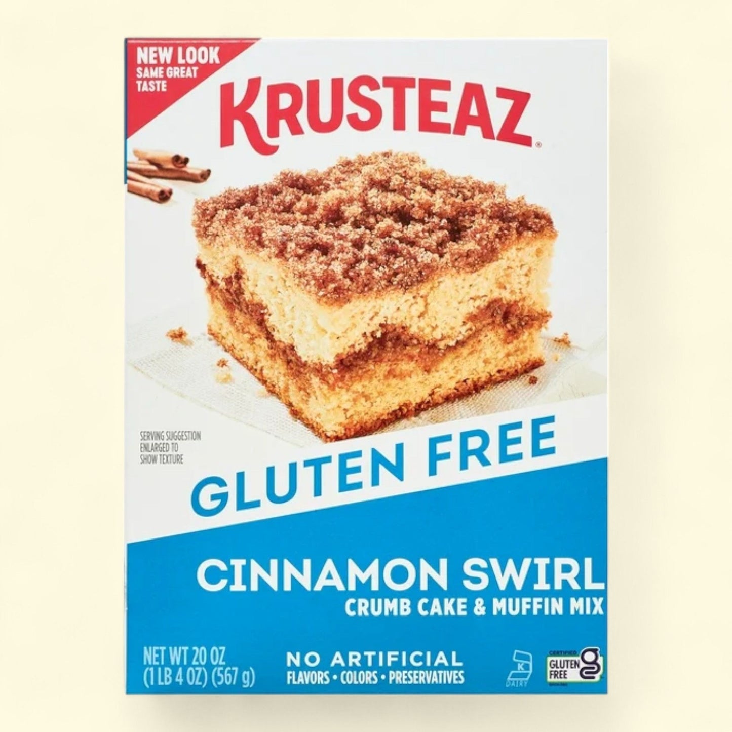 Krusteaz Cinnamon Swirl Crumb Cake & Muffin Mix, 20 oz, Gluten Free