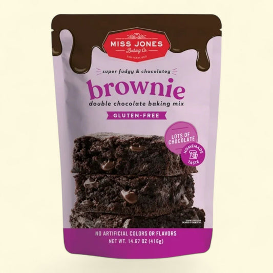 Miss Jones Baking Co. Double Chocolate Brownie Mix, Gluten Free, 15 oz