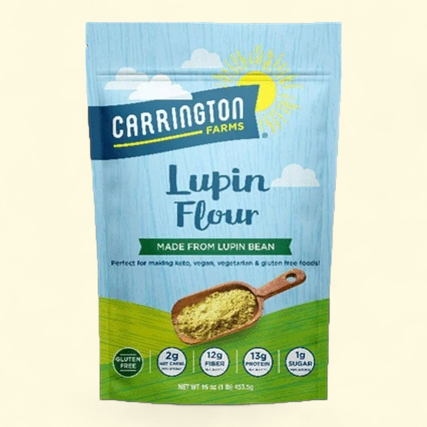 Carrington Farms Lupin Flour, 16oz, Gluten Free