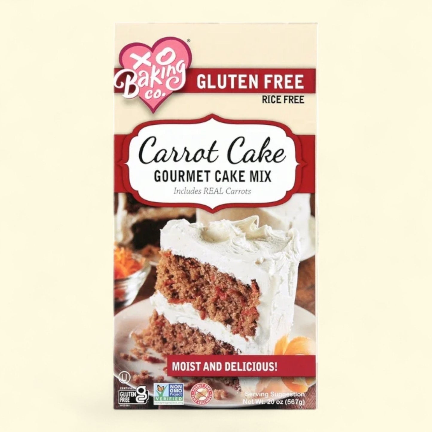 XO Baking Co. Carrot Cake Mix, 20 oz, Gluten Free
