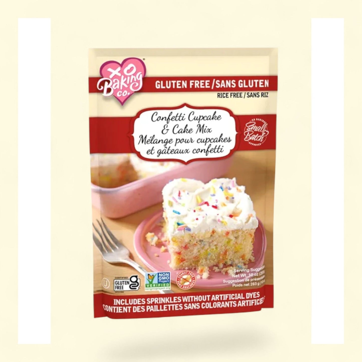 XO Baking Co. Confetti Cupcake & Cake Mix, 10oz, Gluten Free