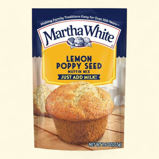 Martha White Lemon Poppy Seed Muffin Mix, 7.6 oz