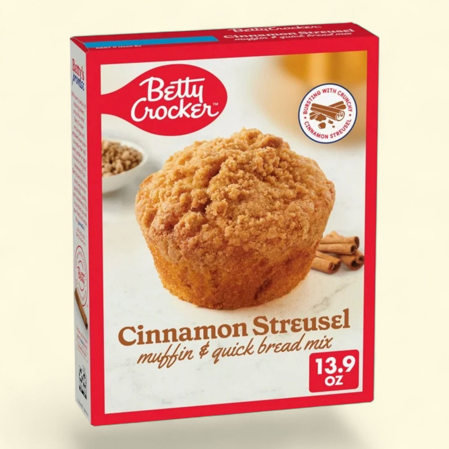 Betty Crocker Cinnamon Streusel Muffin and Quick Bread Mix, 13.9 oz.
