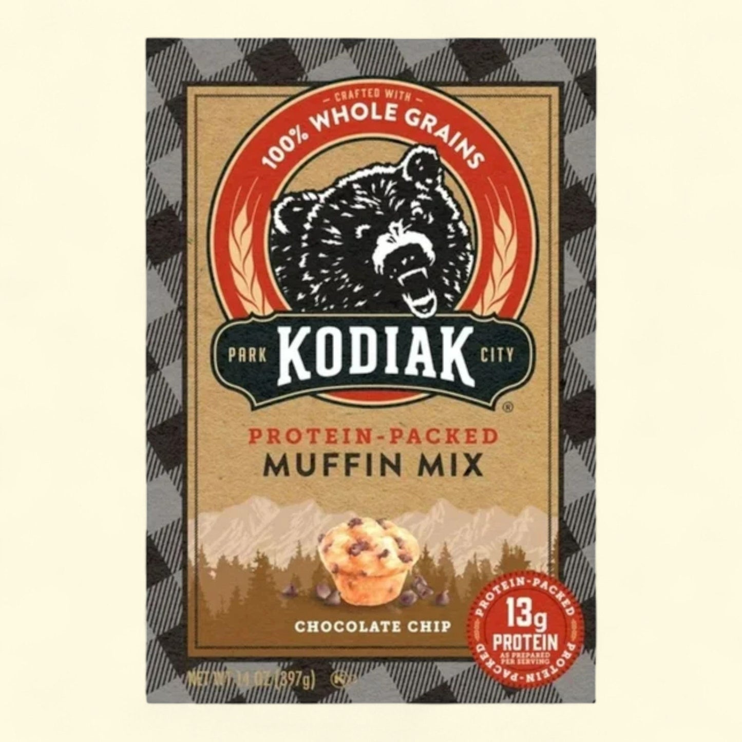 Kodiak Protein-Packed Chocolate Chip Muffin Mix, 14 oz