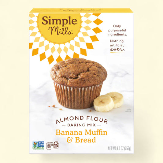 Simple Mills, Banana Muffin & Bread Almond Flour Mix, 9 oz