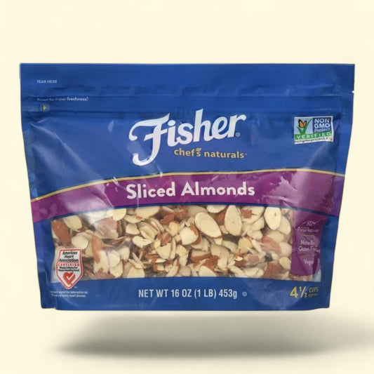 Fisher Sliced Almonds, 16 oz Bag