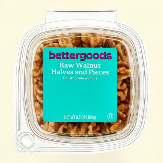 Bettergoods Raw Walnut Halves and Pieces, 6.5 oz