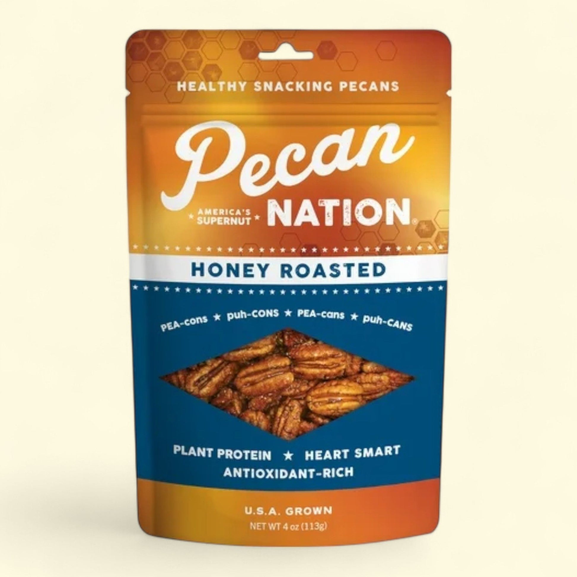Pecan Nation Honey Roasted Pecans, 4 oz — authentic US product shipped worldwide by Treatspree