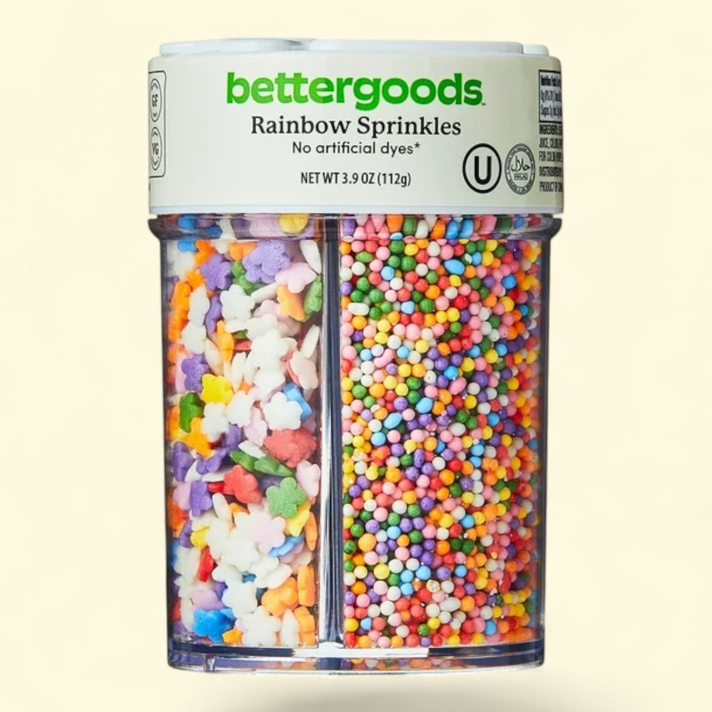 Better Goods Rainbow Multicolor Sprinkles, 3.9 oz