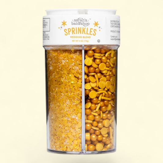 Sarah's Bakeshop Gold Sprinkles, 6oz