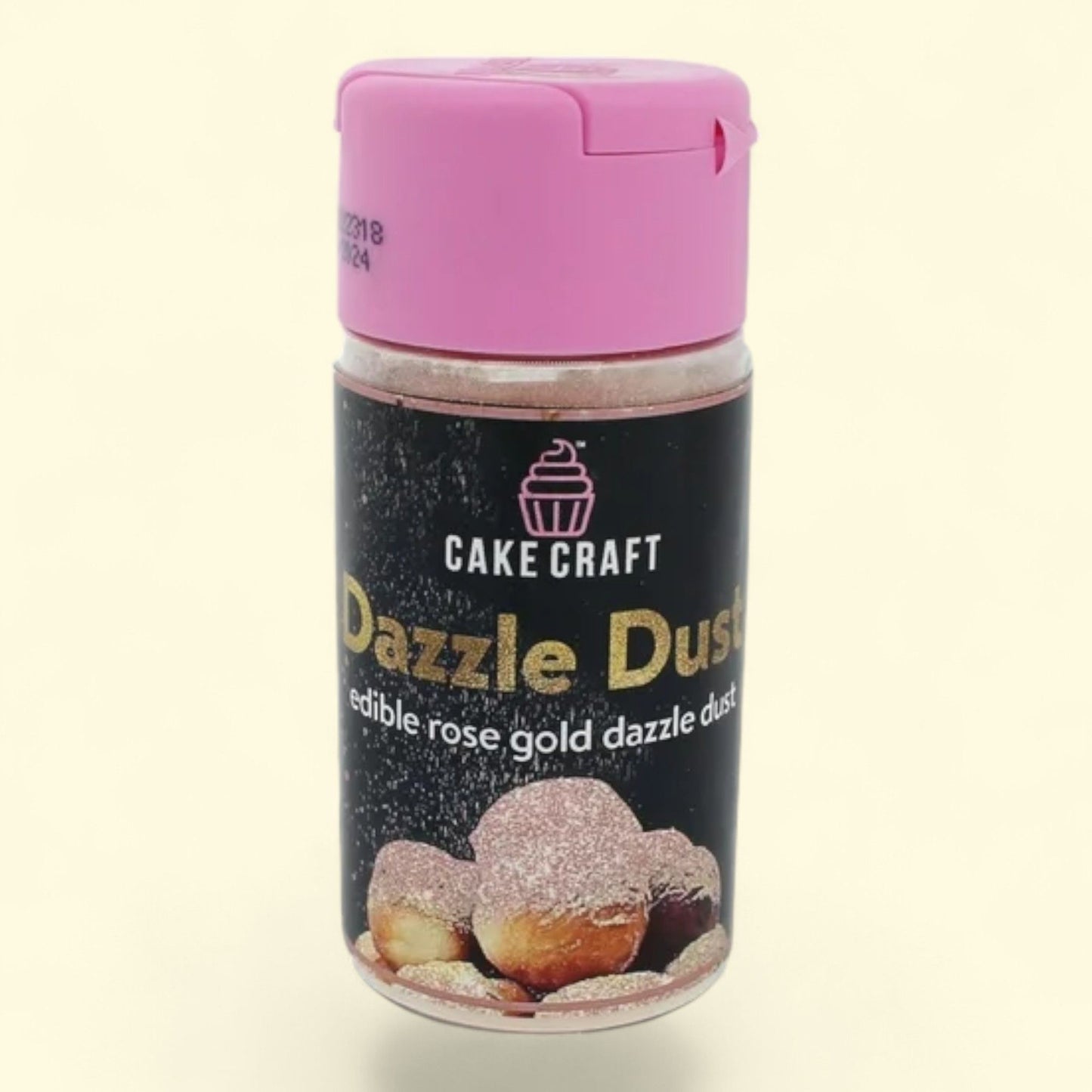 Cake Craft Dazzle Dust, Rose Gold, 1.76 oz. Jar