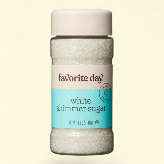 Favorite Day White Shimmer Sugar, 4.2oz