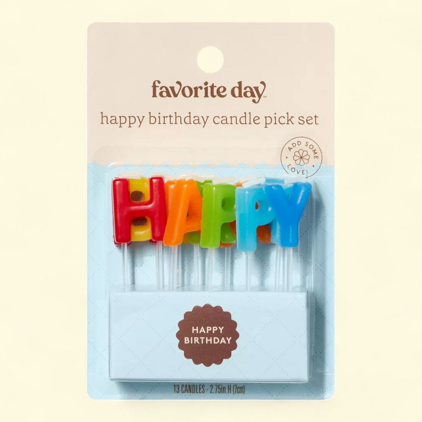 Favorite Day, Happy Birthday Candles, 13ct