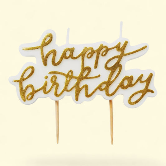 Spritz, Happy Birthday Candle, Gold