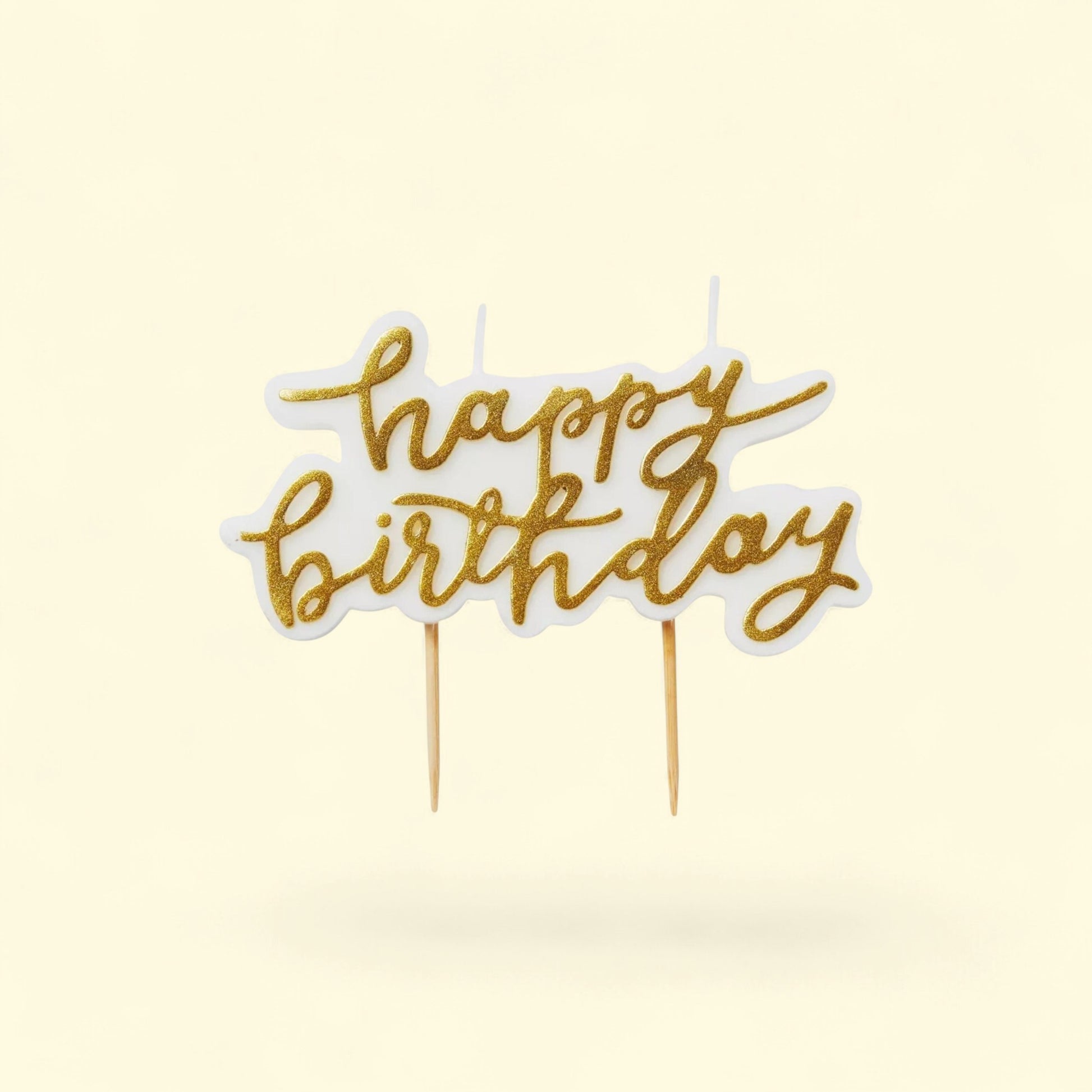 Spritz, Happy Birthday Candle, Gold — authentic US product shipped worldwide by Treatspree