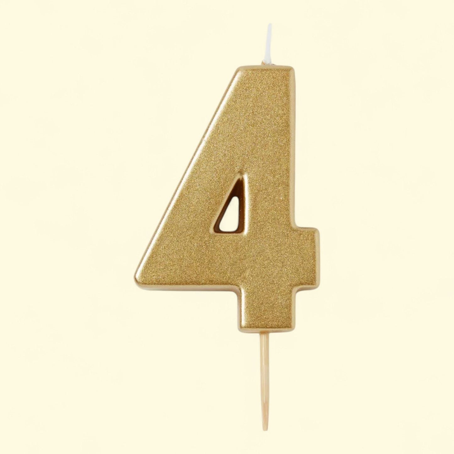 Spritz Gold Candle, Number 4