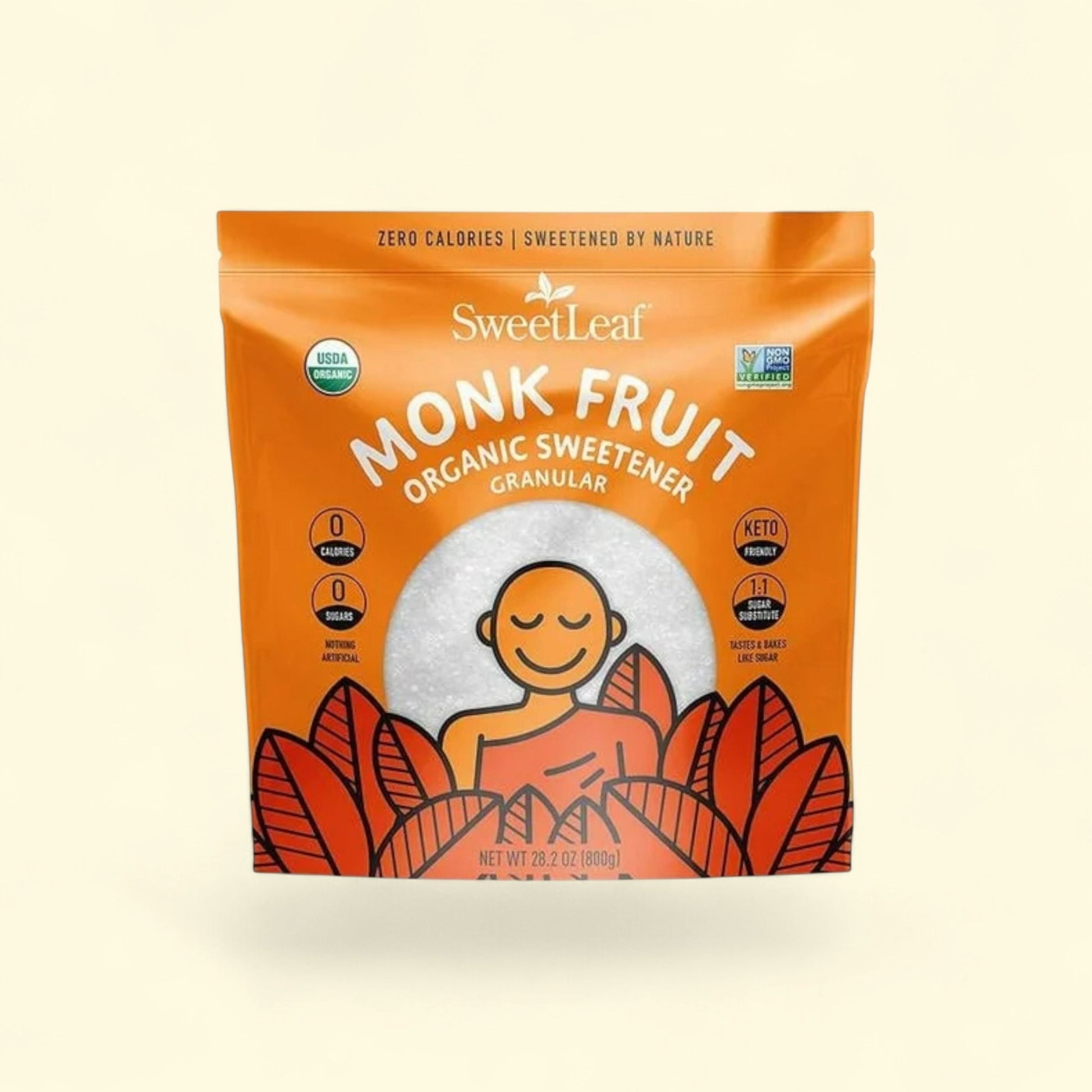 SweetLeaf Monk Fruit Granular Organic Sweetener, 28.2 oz — authentic US product shipped worldwide by Treatspree