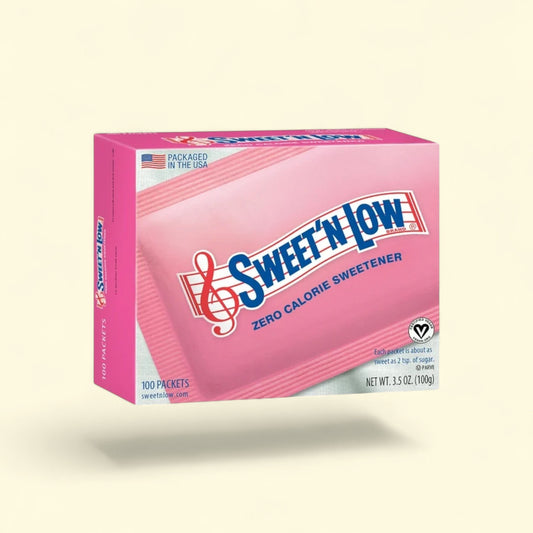 Sweet'N Low Zero Calorie Sweetener, 100 count, 3.5 oz — authentic US product shipped worldwide by Treatspree