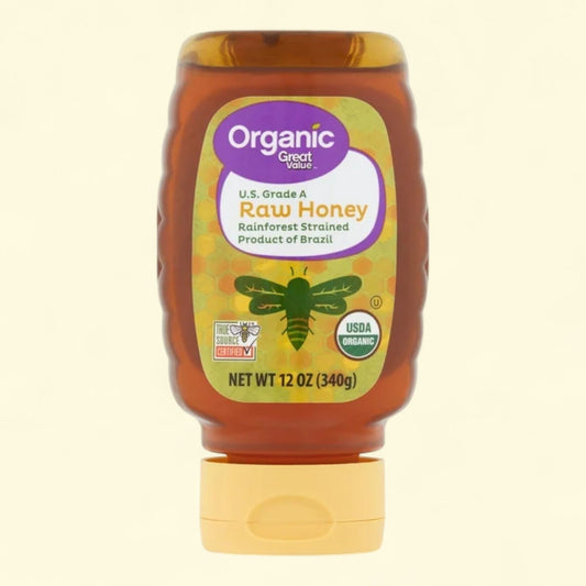 Great Value Organic Raw Honey, 12 oz