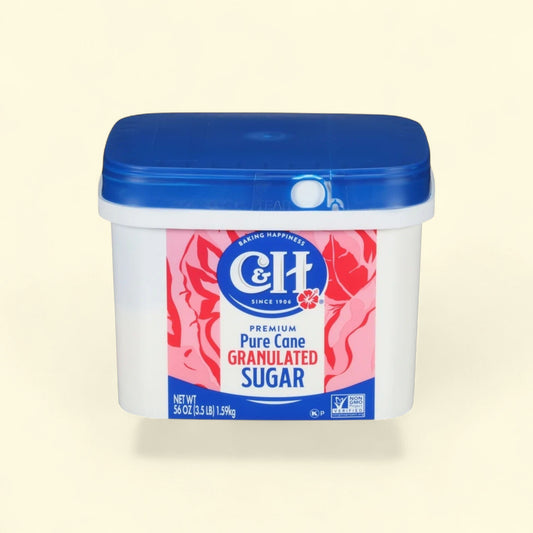 C&H Pure Cane Granulated Sugar, 3.5 lb — authentic US product shipped worldwide by Treatspree