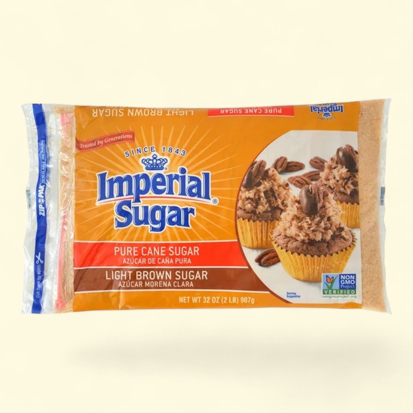 Imperial Sugar Light Brown Sugar, 32 oz