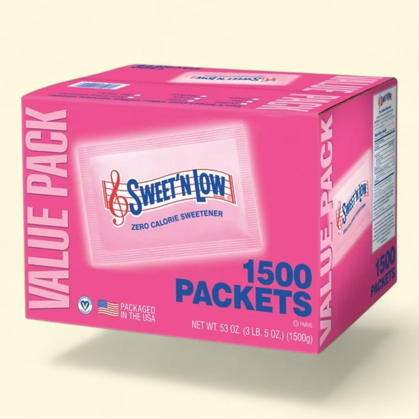 Sweet'N Low Zero Calorie Sweetener, 1500 count, 53 oz