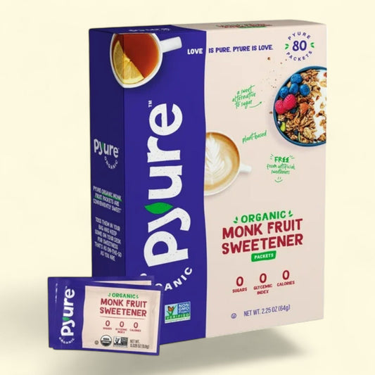 Pyure Monk Fruit Blend Sweetener Packets 80ct