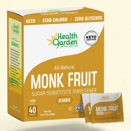 Health Garden Monk Fruit Sweetener, 8.47 Oz, 40 pack
