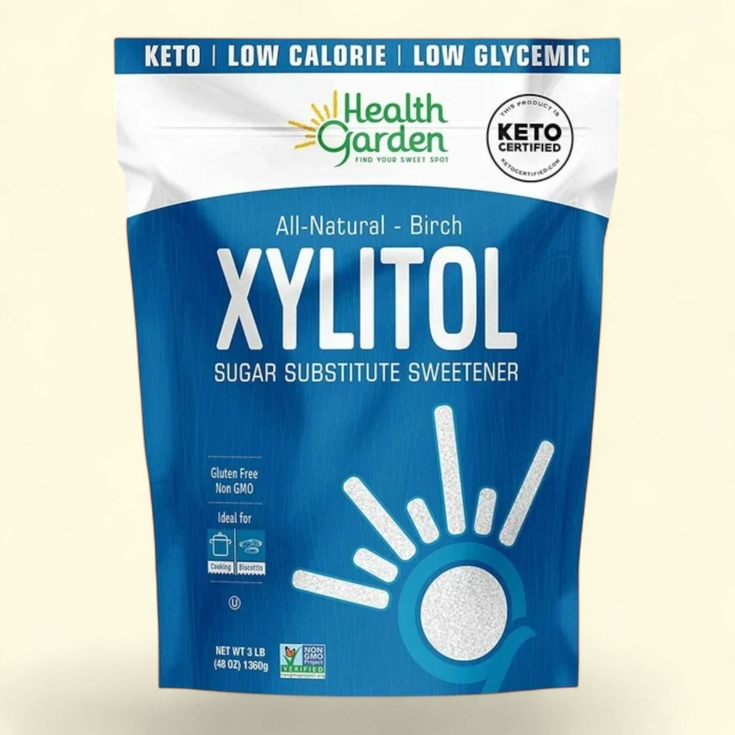 Health Garden Birch Xylitol Sweetener, 3 lb